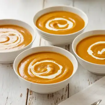 Velvety Sweet Potato & Leek Soup with Cashew Cream