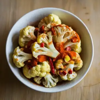 Cauliflower with Fresno Chili, Ginger, and Garam Masala