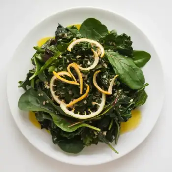Sauteed Spinach with Garlic and Lemon