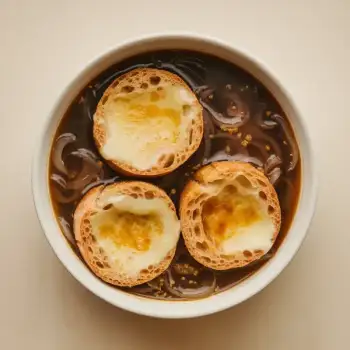 Classic Caramelized Onion Soup with Gruyère