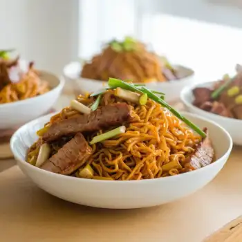 Curried Pork and Fresh Rice Noodle Stir-Fry