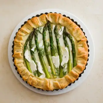 Asparagus, Goat Cheese and Tarragon Tart