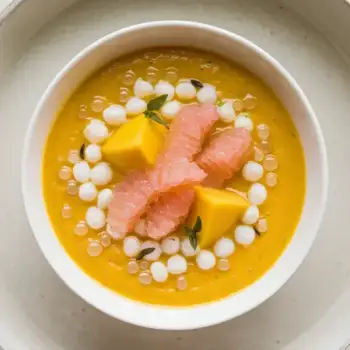 Tropical Mango-Pomelo Cream Soup