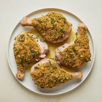 Crispy Herb-Crusted Dijon Chicken