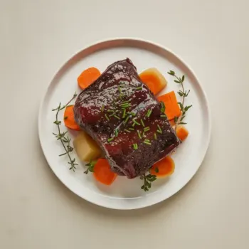 Red Wine & Balsamic Glazed Short Ribs
