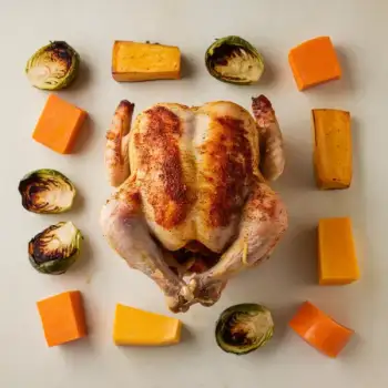 Moroccan-Spiced Roast Chicken with Autumn Vegetables