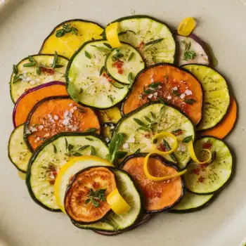 Crisp Baked Zucchini Rounds Salad
