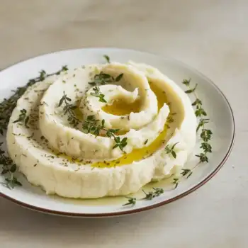 Creamy Garlic-Thyme Cauliflower Mash