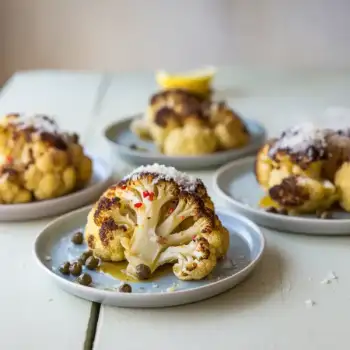 Roasted Cauliflower with Lemon & Capers