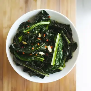 Sautéed Swiss Chard with Garlic and Red Pepper