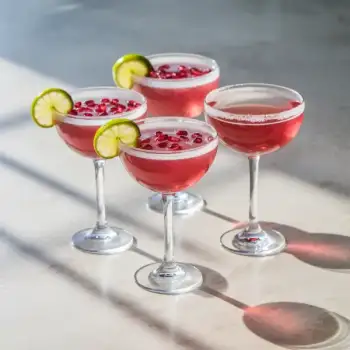 Pomegranate Gimlets