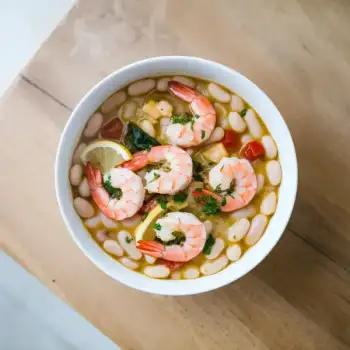 Lemony Shrimp and Bean Stew