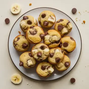 Chunky Banana-Chocolate Chip Muffin Bites
