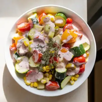 Summer Vegetables in Spiced Yogurt Sauce