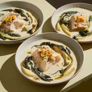 Creamy Cod and Spinach Artichoke Stew