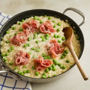 Prosciutto and Pea Risotto