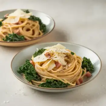 Tuscan Kale Spaghetti Carbonara