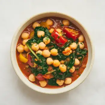 Comforting Chickpea, Tomato & Spinach Curry