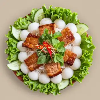 Grilled Pork and Noodle Salad with Fresh Herbs (Bún Chả)