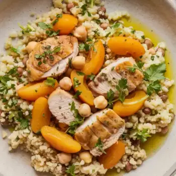 Moroccan Chicken and Apricot Couscous Delight