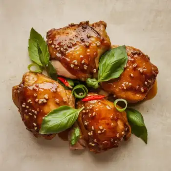 Sesame Ginger Chicken with Basil