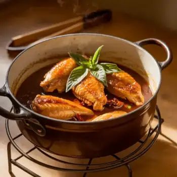 Three-Cup Chicken Wings