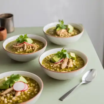 One-Pot Pozole Verde de Pollo (Green Mexican Hominy and Chicken Soup)