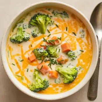 Broccoli Cheddar Delight Soup