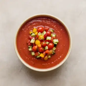 Gazpacho with Tomato Relish