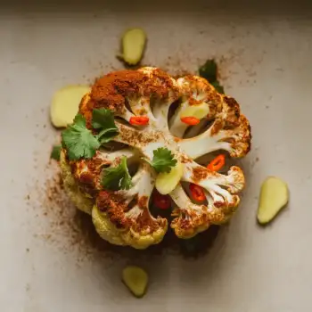 Cauliflower with Fresno Chili, Ginger, and Garam Masala