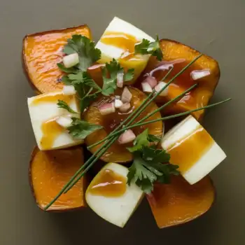 Caramelized Butternut Squash & Apple with Shallot Vinaigrette