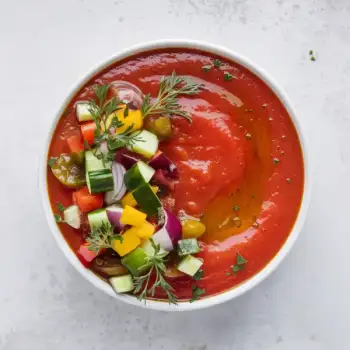 Refreshing Gazpacho (Chilled Soup)