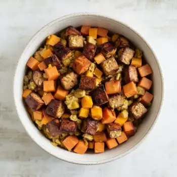 Tempeh and Sweet Potato Hash
