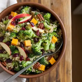 Quinoa and Broccoli Spoon Salad