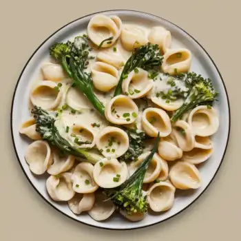 Orecchiette with Creamy Leeks and Broccoli Rabe