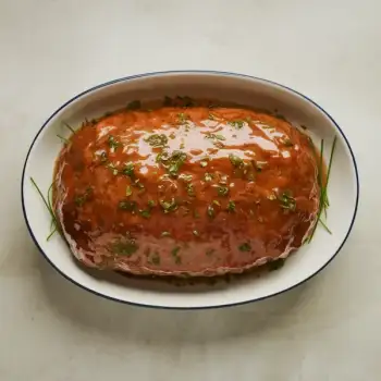 Savory Glazed Meatloaf with Buttermilk and Gelatin