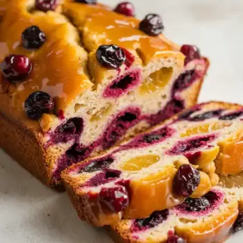 Citrus-Glazed Mixed Berry Tea Loaf