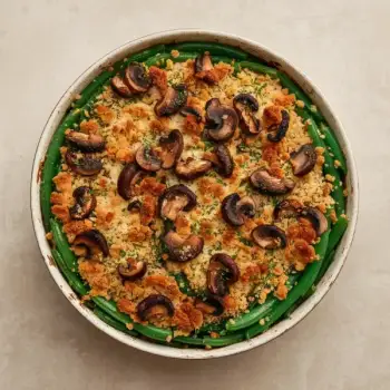 Savory Green Bean & Mushroom Casserole
