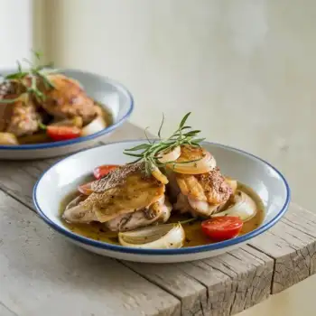 Herbaceous Chicken Thighs with Shallots and White Wine