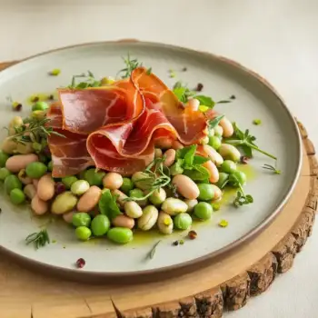 Catalan Ham and Legumes with Herbs