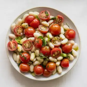 Mediterranean Cherry Tomato & Cannellini Bean Toss