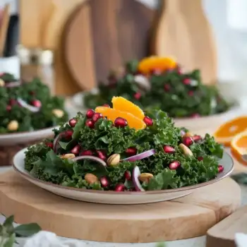 Kale Salad with Pomegranates