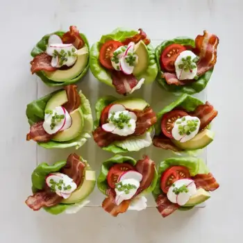 Savory Bacon Lettuce, Tomato & Avocado Cups