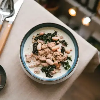 Turkey and Kale White Chili