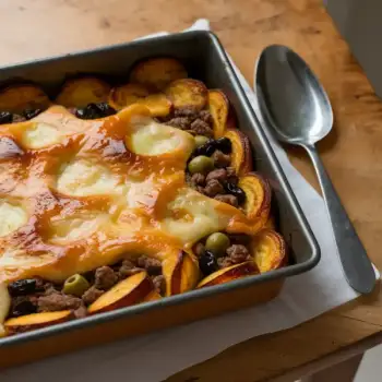 Pastelón: A Caribbean Layered Plantain and Beef Casserole