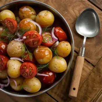 Roasted Potato Salad with BBQ Dressing