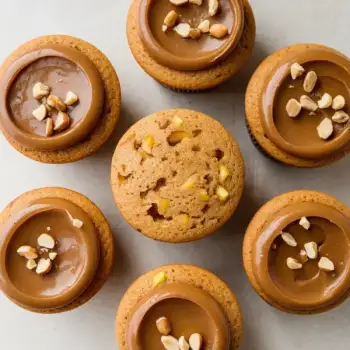 Spiced Apple Cupcakes with Caramel-Penuche Frosting