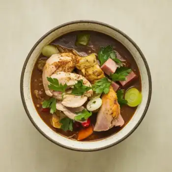 Creole-Style Chicken and Ham Gumbo