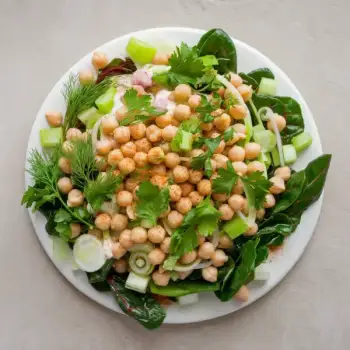 Herbed Chickpea and Scallion Salad
