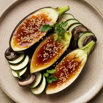 Sesame Miso-Glazed Eggplant